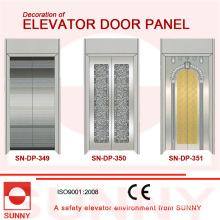 Panneau de porte en acier inoxydable en acier concave pour la décoration de cabine d&#39;ascenseur (SN-DP-349)